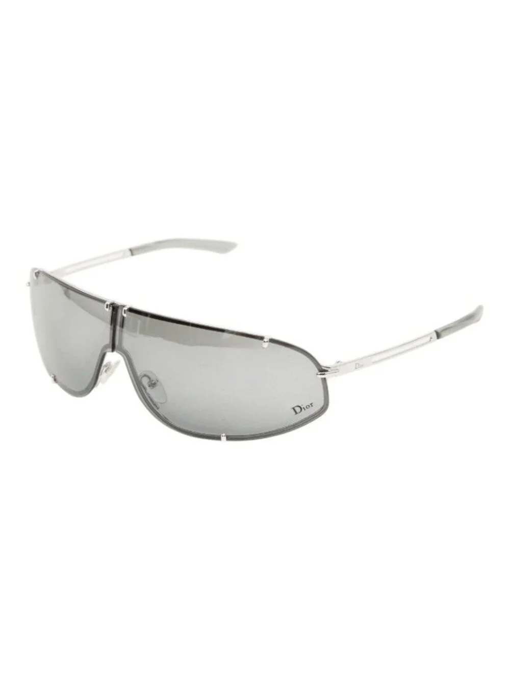 Dior Vintage Sunglasses Silver Acetate Metal Eyewear